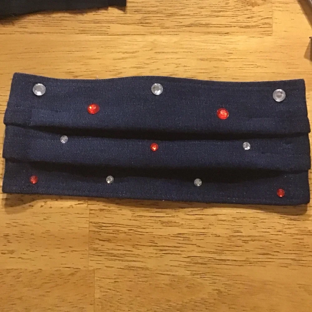😷ONLY TWO LEFT! DENIM BLING FACE MASKS